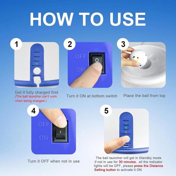 Automatic Dog Ball Launcher, Upgraded Interactive Dogs Balls Thrower for Small D - Picture 5 of 7